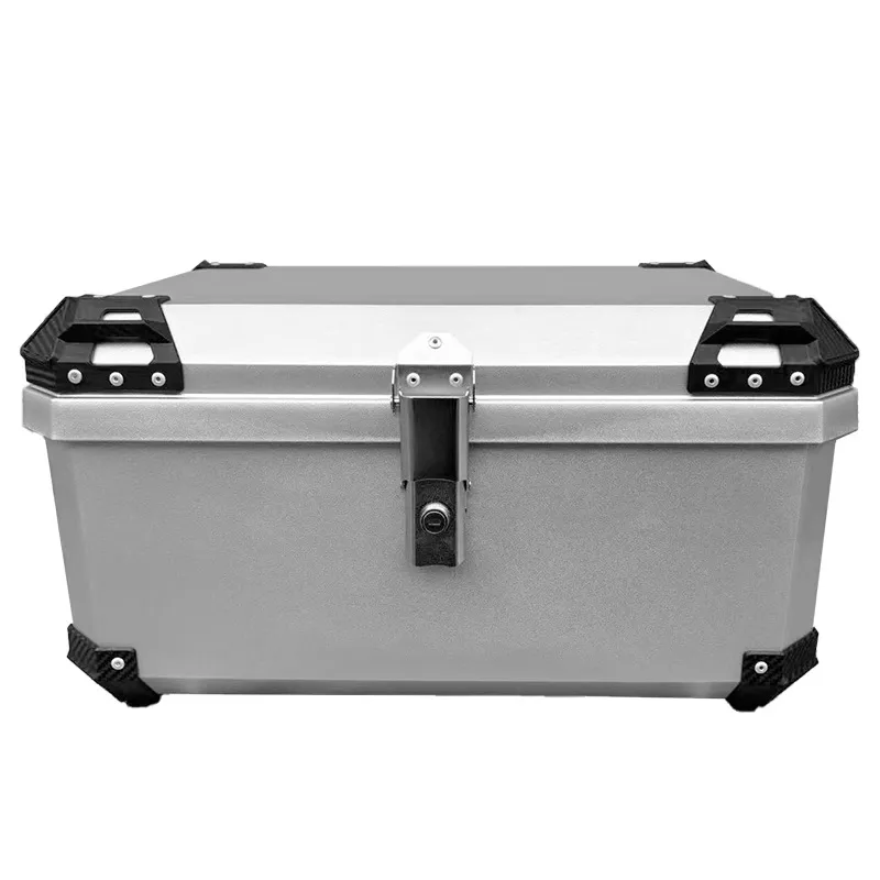 Extra Large Motorcycle Top Box – Universal Scooter Trunk for 2 Full-Face Helmets, Heavy-Duty Tool Storage, Rear Case for E-Bike & Scooter